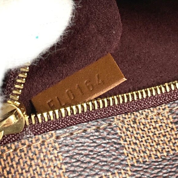 LOUIS VUITTON N41273 Damier Ascot Bag Tote Bag Hand Bag Damier Canvas Brown - Picture 16 of 16